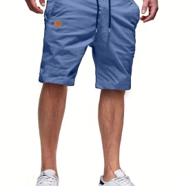 Men's Casual Cargo Shorts, Drawstring Beach Golf Shorts For Summer Outdoor Activities