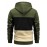 Color Block Hoodie, Cool Hoodies For Men, Men's Casual Graphic Design Pullover Hooded Sweatshirt With Kangaroo Pocket Streetwear For Winter Fall, As Gifts