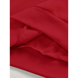 BOSTON Print Fashionable Men's Casual Long Sleeve Crew Neck Pullover Sweatshirt,Suitable For Outdoor Sports,For Autumn Spring,Can Be Paired With Hip-hop Necklace,As Gifts